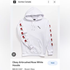 Obey Rose Sleeve Hoodie